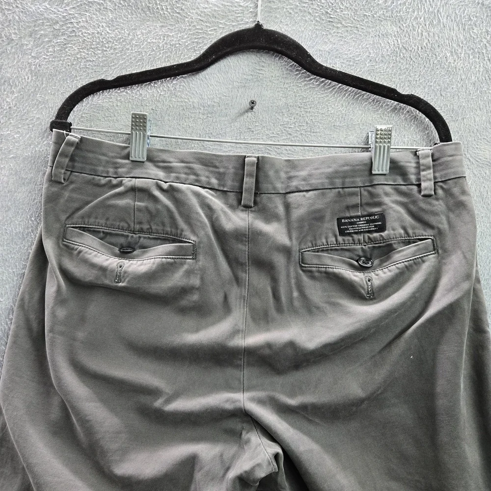Banana Republic Men Pants 32X30 Gray Chino Twill‎ Aiden 28